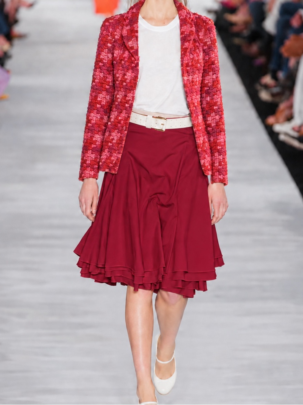 Marc Jacob’s Red Tweed Blazer in Red, Size 8